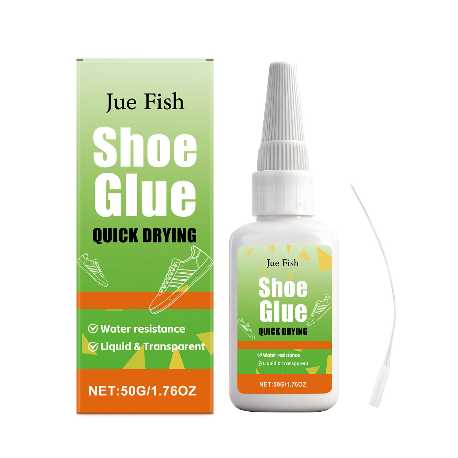 JUE FISH Multi-Functional Shoe Repair Glue – Strong Waterproof Adhesive for Cracked & Detached Sole Repair