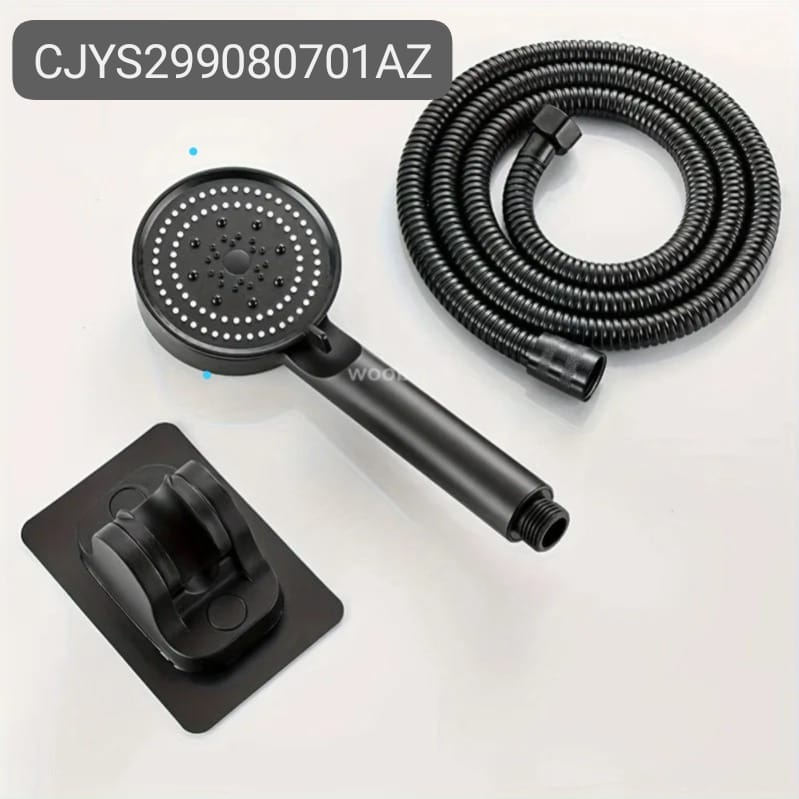 Premium High-Pressure Bathroom Sink Faucet Shower Head | 5-Mode Adjustable Attachment with Hose & One-Key Stop