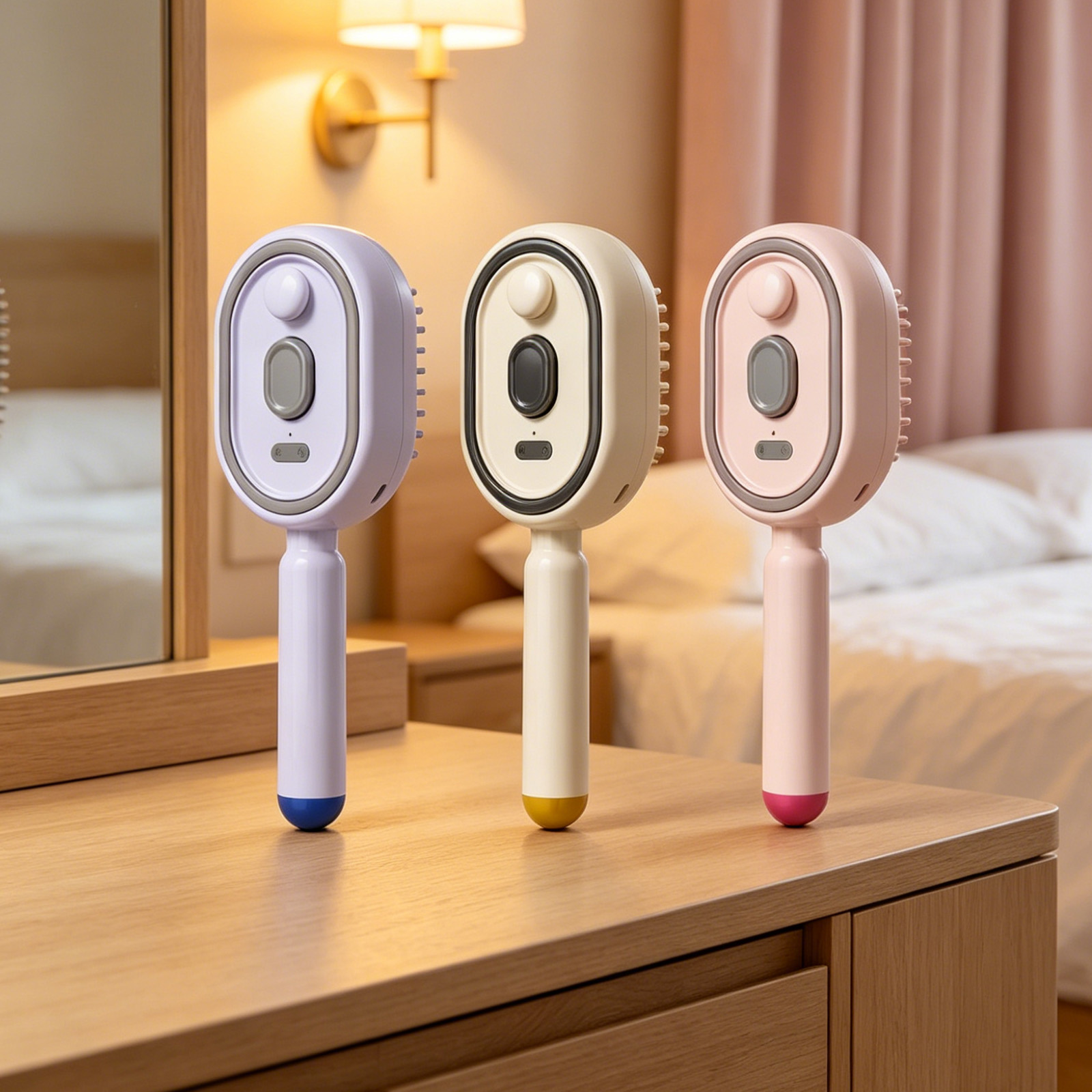 3-in-1 Electric Nano Mist Spraying Airbag Massage Comb | Scalp Massager & Detangling Hairbrush