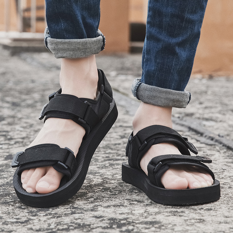 Men's Extra-Large Summer Beach Sandals | Breathable & Non-Slip Open-Toe Shoes (Sizes 39-50)