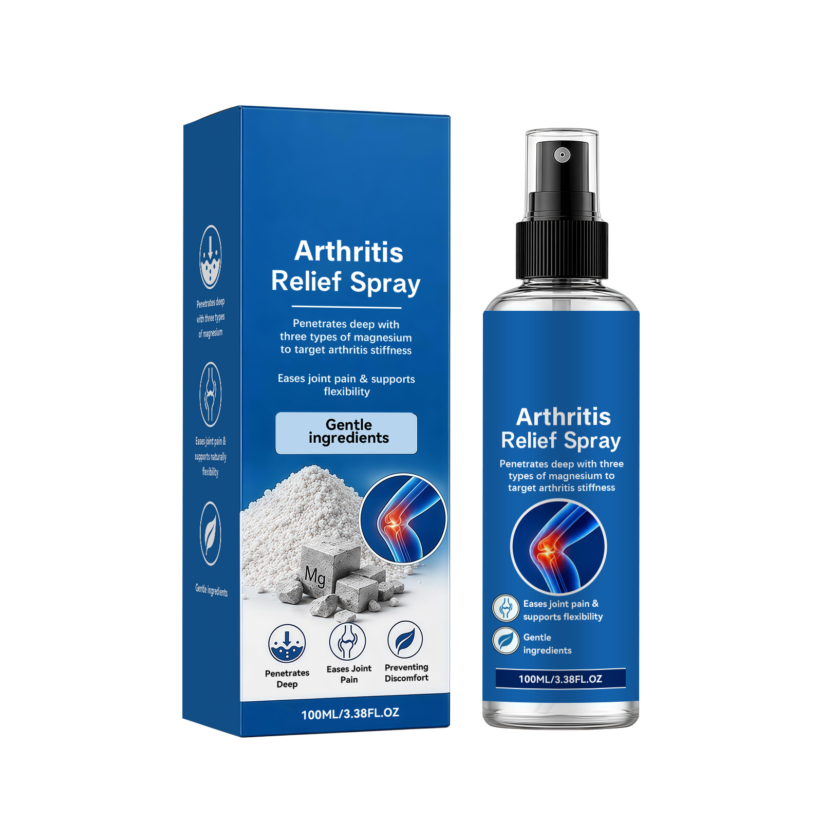 Magnesium Soothing Body Spray - Fast-Absorbing Muscle Relaxation & Calming Mist