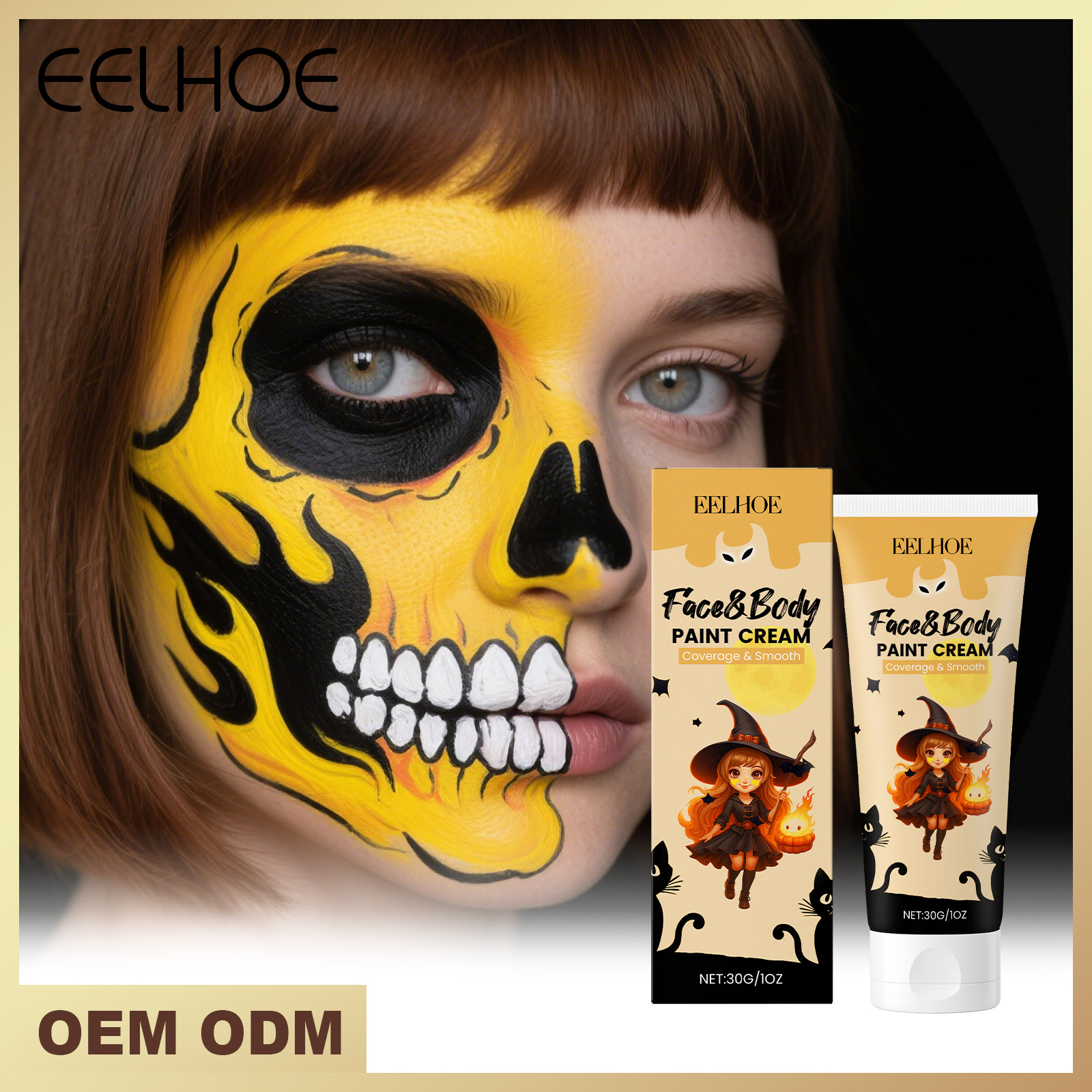 Premium Halloween Face & Body Paint Cream (30g) | Professional Non-Toxic SFX Makeup for Cosplay, Parties & Festivals