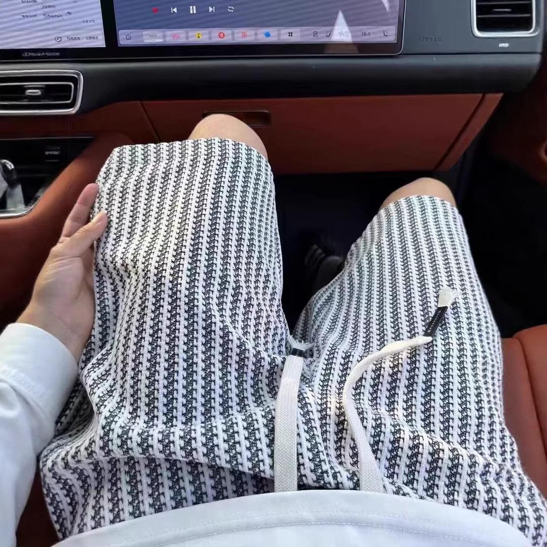Men's Loose-Fit Striped Athletic Shorts - Casual Summer Sports Wear