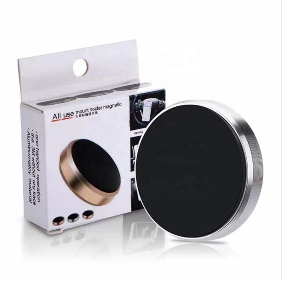 Premium Aluminum Alloy Magnetic Car Phone Mount | Universal Dashboard & Air Vent Cell Phone Holder for Hands-Free Navigation