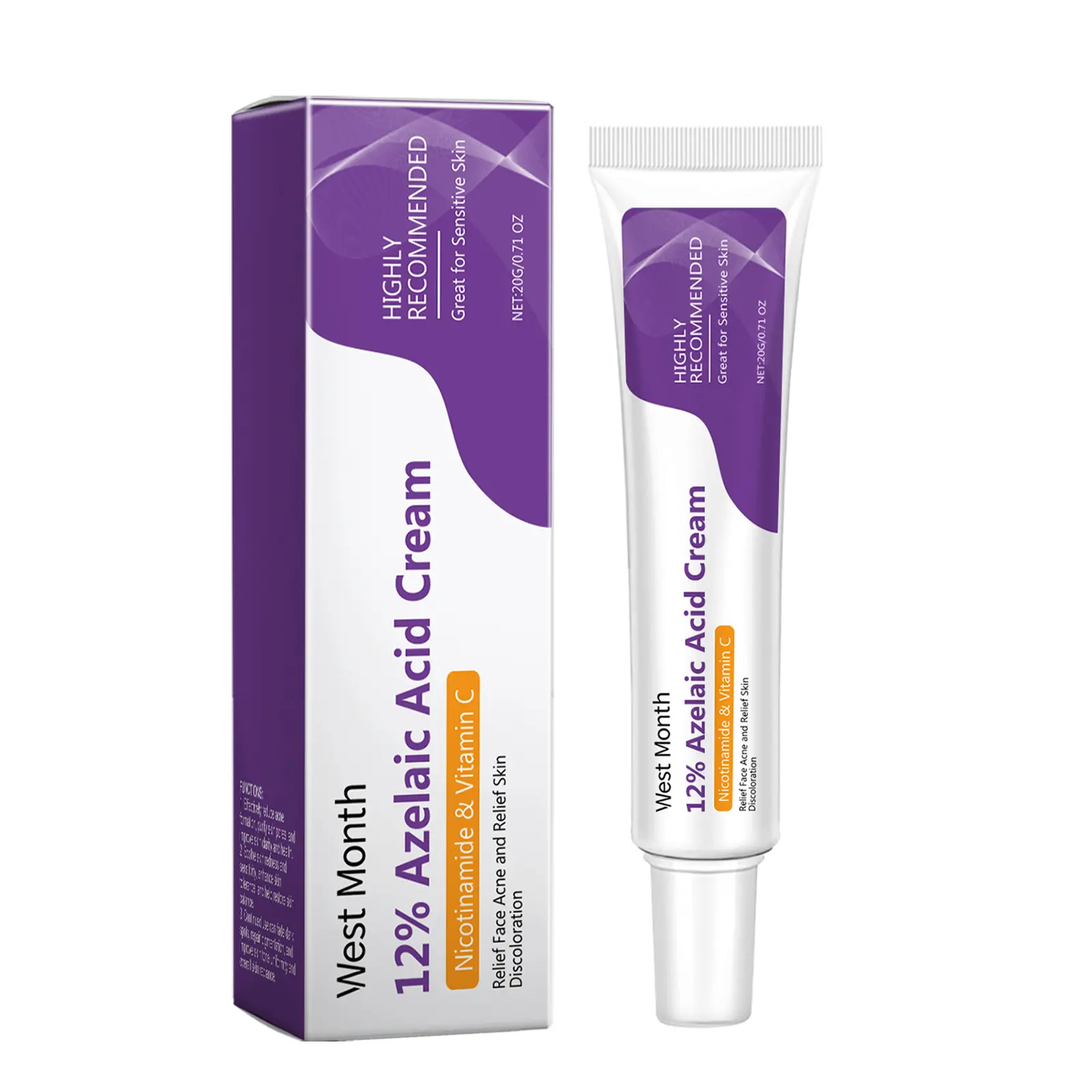Azelaic Acid Repair Face Cream (20g) – Soothing Acne Treatment & Skin Refining Moisturizer