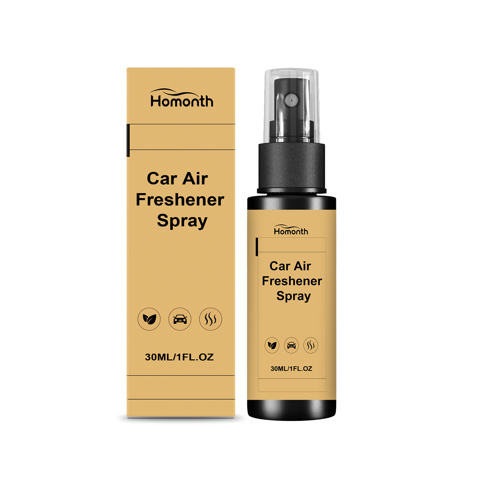 Premium Car Air Freshener Spray | Natural Tea Extract Odor Eliminator