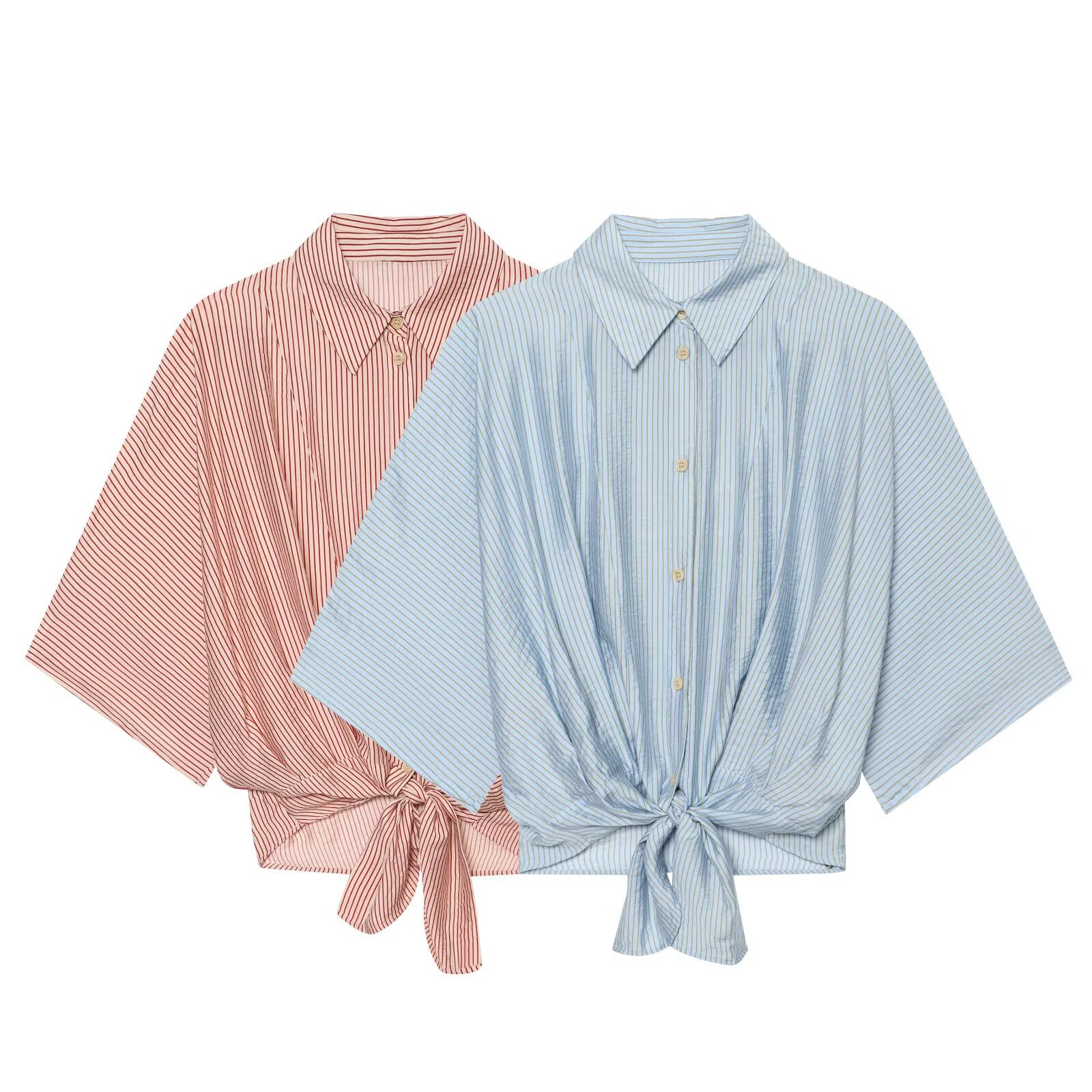 Chic Striped Casual Long-Sleeve Top | Loose-Fit Women's Blouse