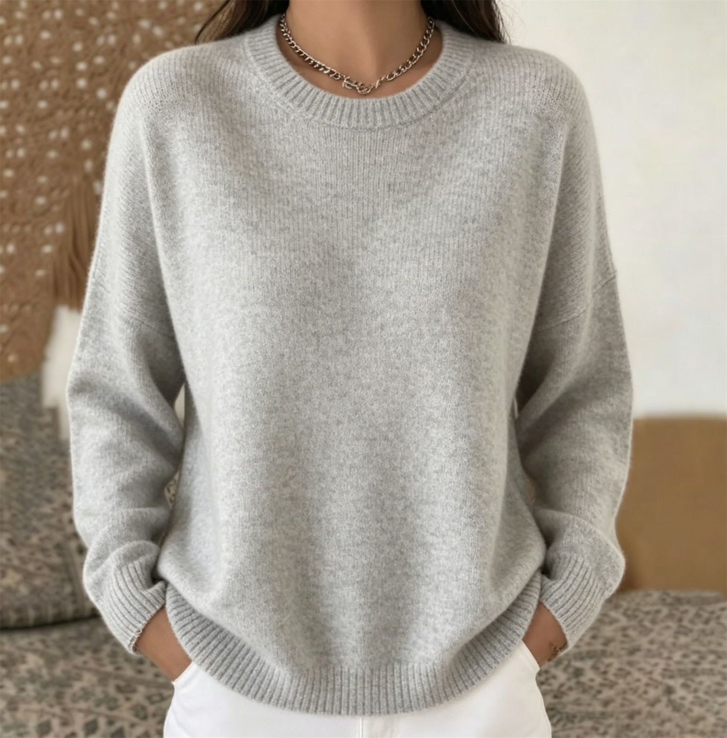 Women's Classic Long Sleeve Top - Elegant & Versatile Polyester Shirt