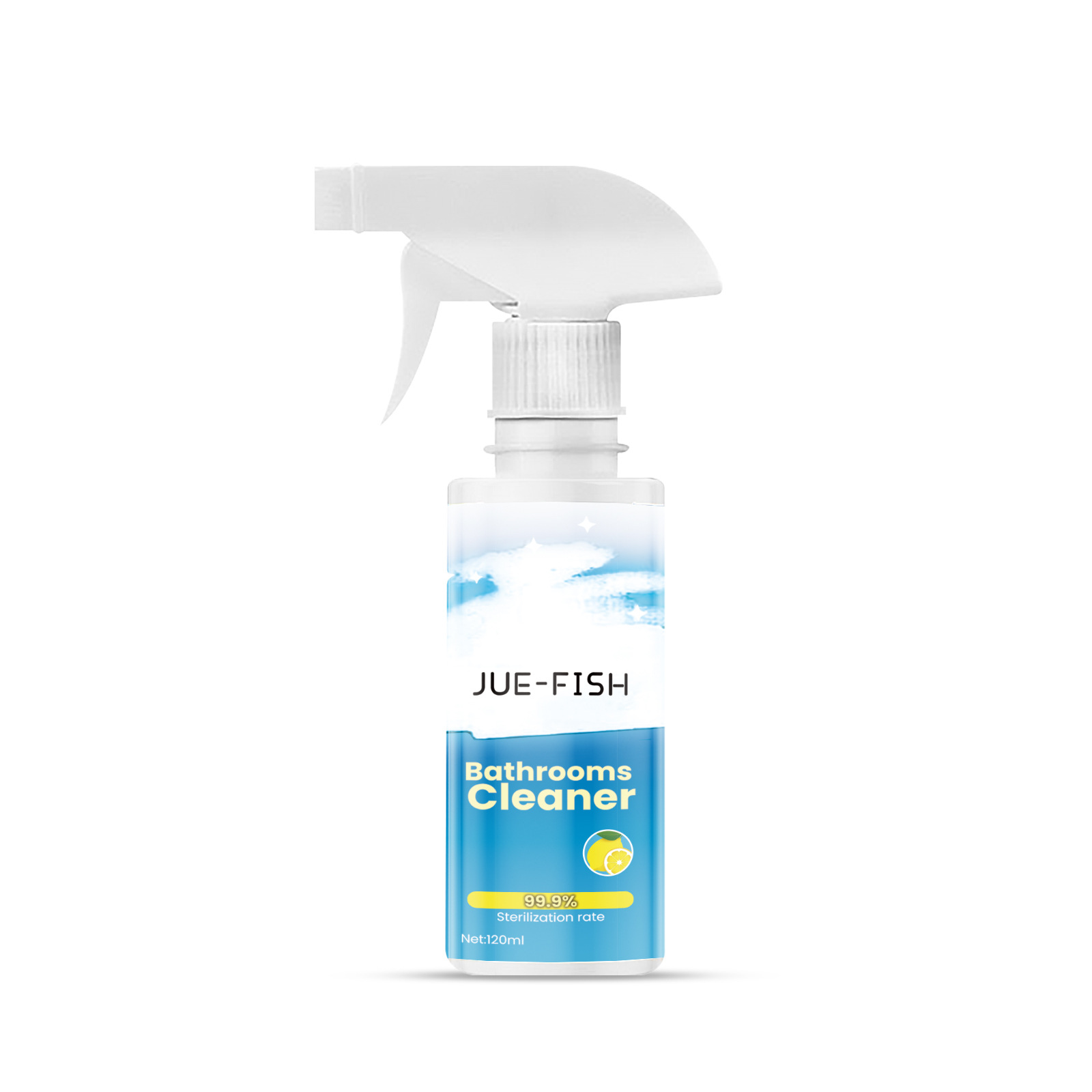 JueFish Ultimate Bathroom Cleaner & Limescale Remover - Multi-Purpose Stain Cleanser for Shower Glass, Stainless Steel, Sinks, and Bathtubs