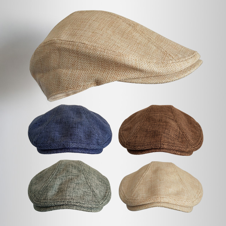Men's Premium Linen Summer Hat - Lightweight, Breathable & Versatile Casual Sun Hat