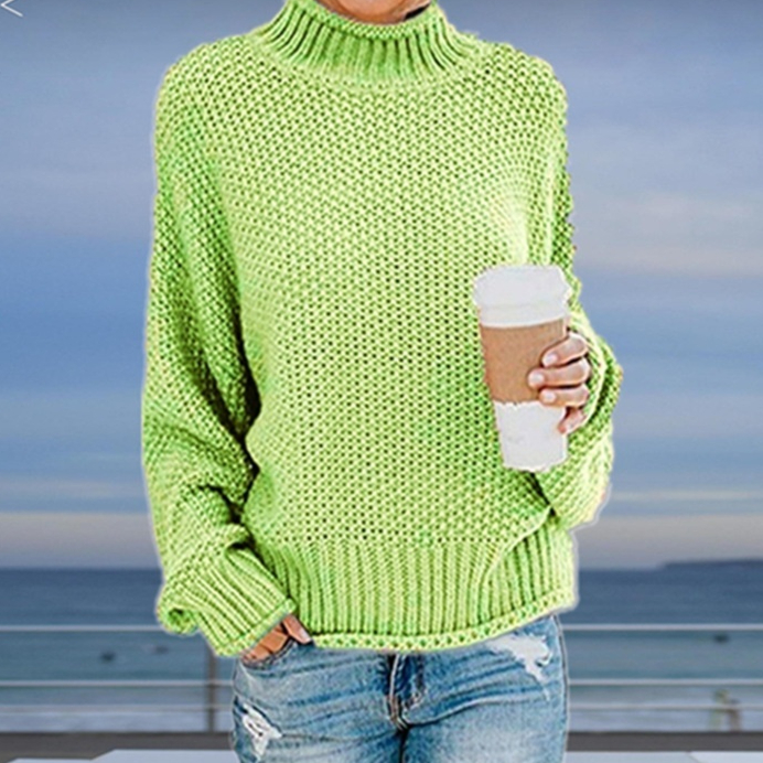 Cozy Oversized Batwing Sleeve Knit Sweater | Casual Loose-Fit Pullover Hoodie