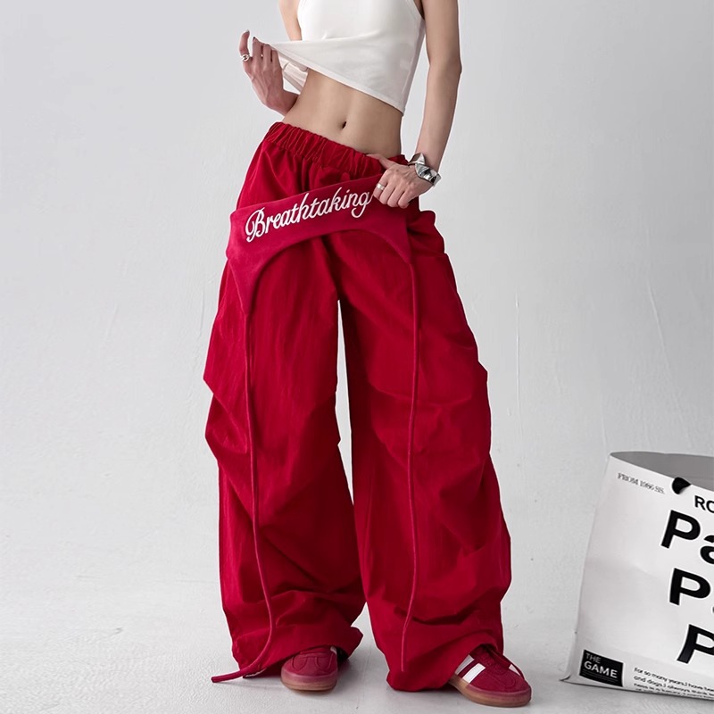 Women's Straight-Leg Casual Pants with Pockets | Relaxed Fit Trousers