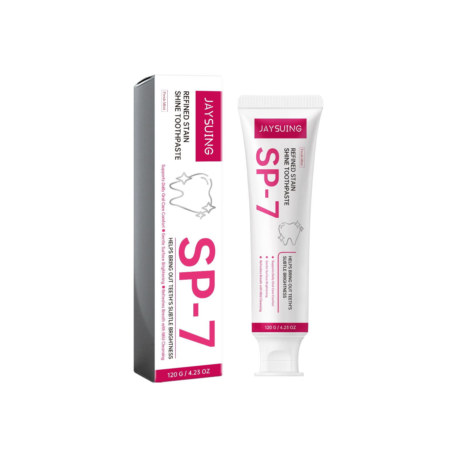 Refined Stain Shine Whitening Toothpaste - Advanced Stain Removal with Natural Mint & Chamomile