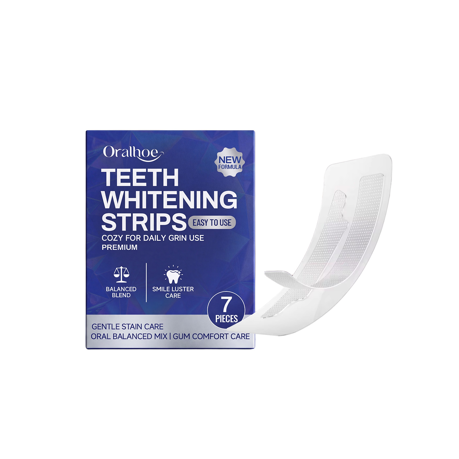Advanced Stain-Removing Whitening Toothpaste (7-Piece Set) – Fresh Mint & Coconut Oil