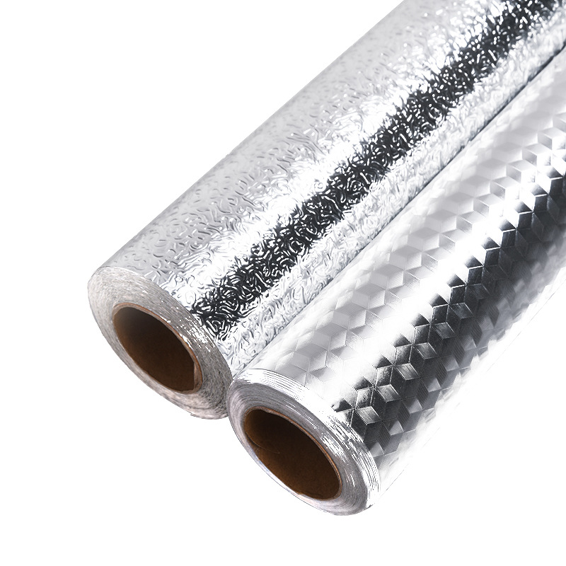 Premium Self-Adhesive Aluminum Foil Kitchen Wallpaper - Oil-Resistant, Waterproof & Heat-Resistant Contact Paper for Cabinets, Stoves, and Countertops