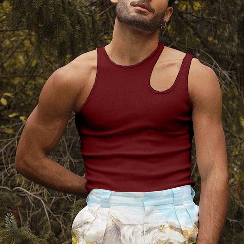 Men's Premium Slim-Fit Sleeveless Undershirt – Lightweight Athletic Camisole T-Shirt