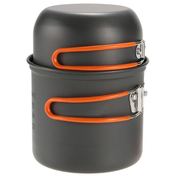 Premium Camping Cookware Set | Portable Outdoor Cooking Pots & Tableware for Hiking, Backpacking, and Picnics