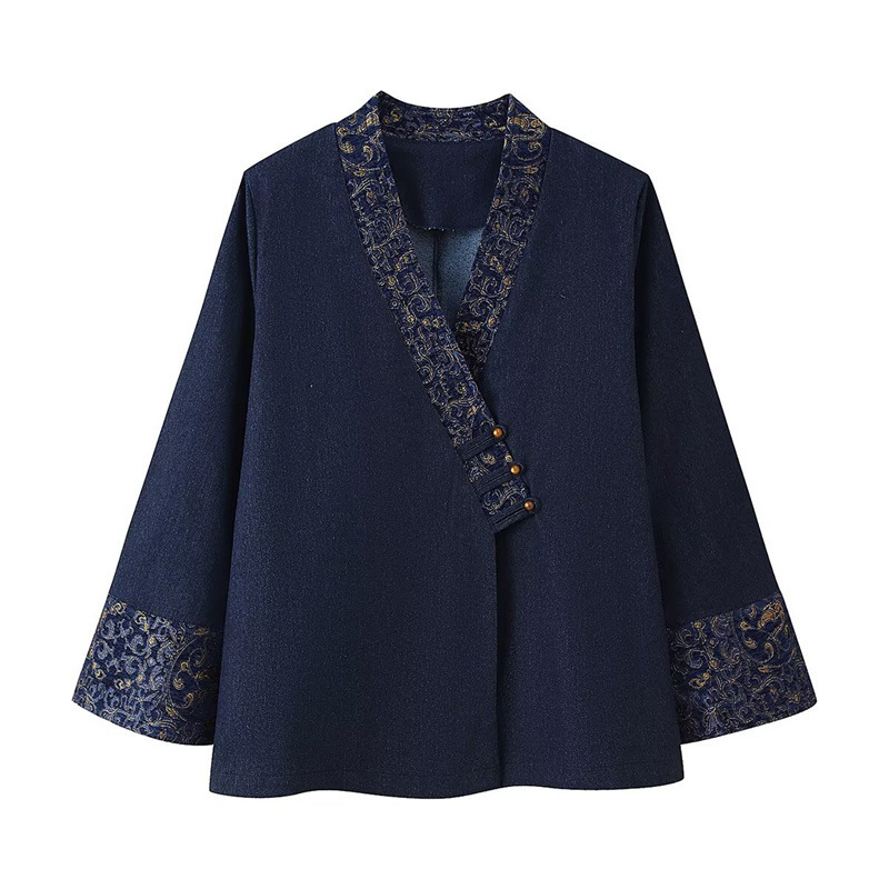 Chic Jacquard Kimono Cardigan - Loose Fit Streetwear Jacket