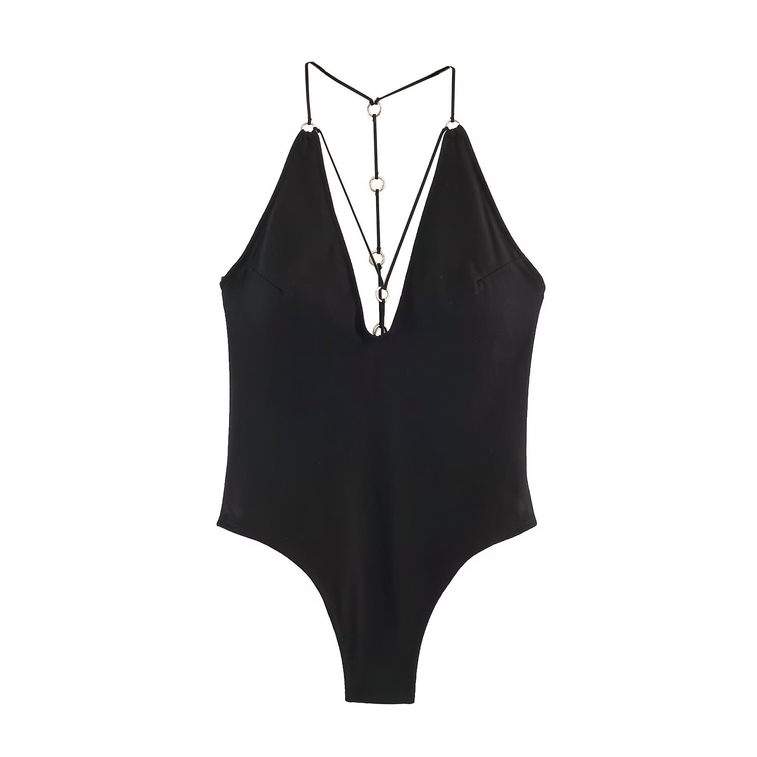 Elegant V-Neck Figure-Sculpting Jumpsuit - Sleeveless Tummy-Flattering One-Piece