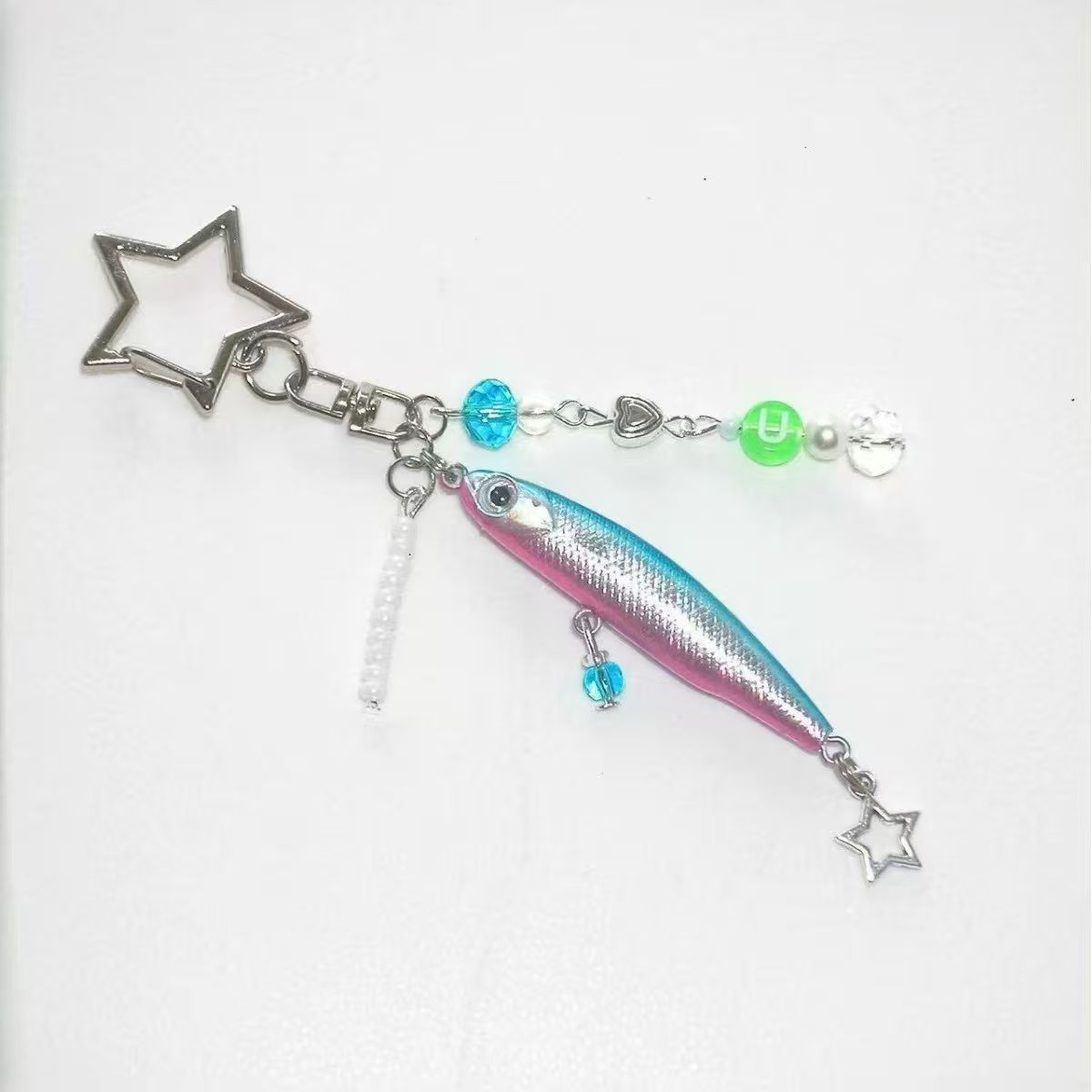 Personalized Little Fish Keychain - Stylish Marine Life Alloy Pendant Charm