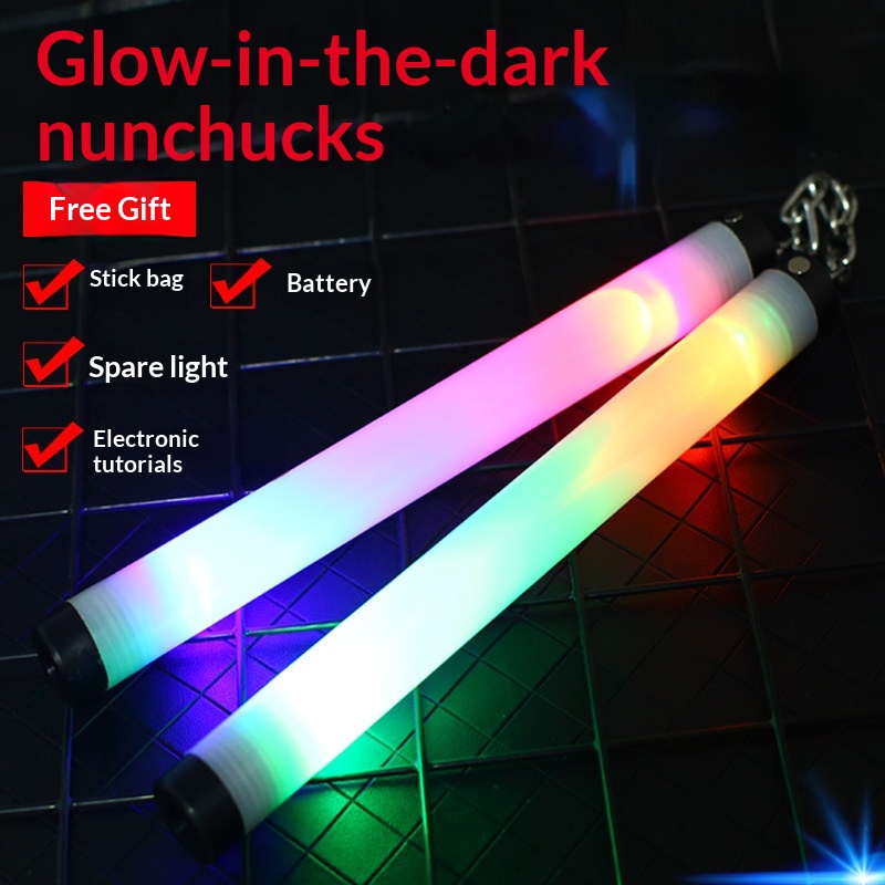 Glow-in-the-dark Colorful Nunchaku