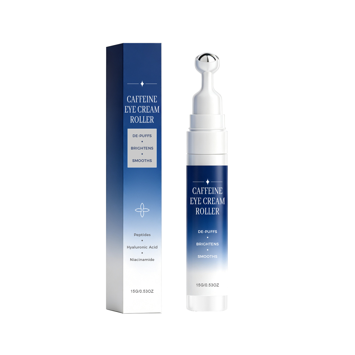 Revitalizing Caffeine Eye Cream Roller | Anti-Aging Under-Eye Serum for Dark Circles & Puffiness