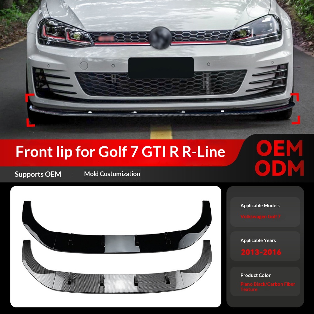 Premium Front Lip Splitter Spoiler for VW Golf 7 MK7 GTI / R / R-Line (2013-2016)