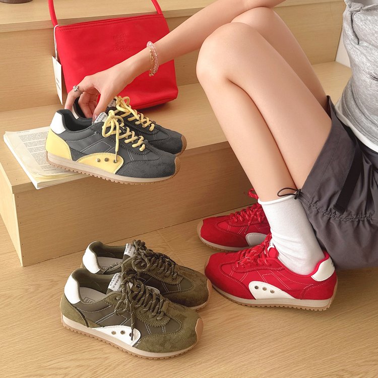 Women's German Trainer Platform Sneakers | Stylish Height-Increasing Lace-Up Shoes