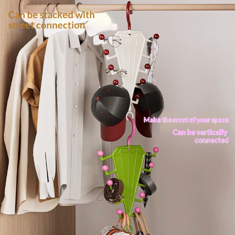 Space-Saving Double-Sided Clothes Hanger | Modern Multi-Hook Closet Organizer