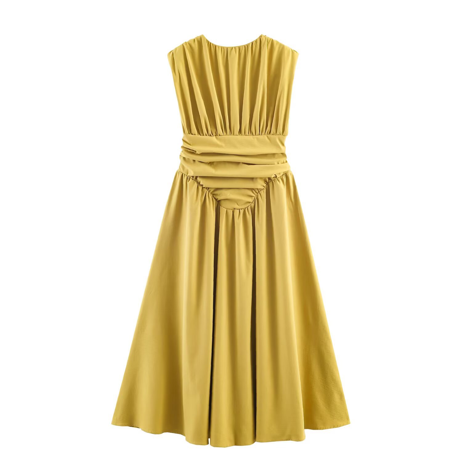 Elegant Sleeveless Swing Dress - Loose Fit Summer Fashion Dress