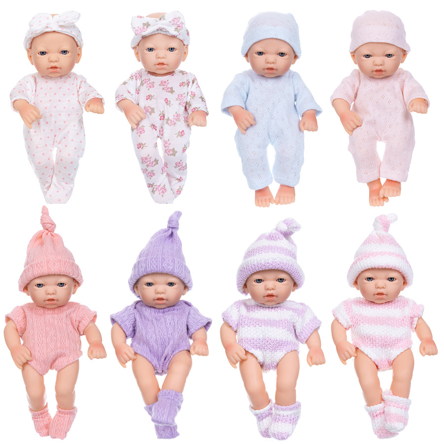 18cm Mini Reborn Baby Doll | Soft Vinyl & Plush Soothing Toy for Kids