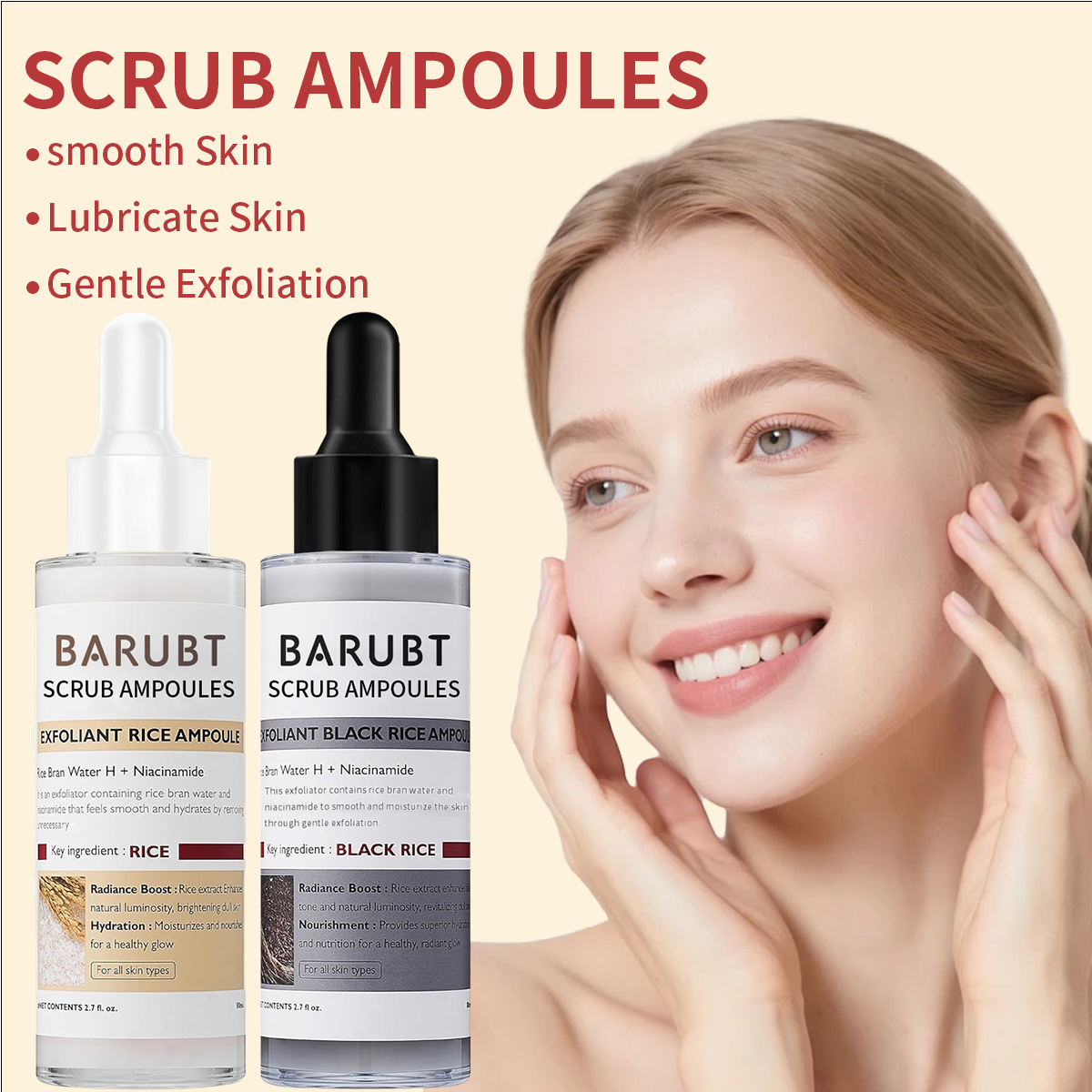 Premium Exfoliating Scrub Essence - Brightening Face & Body Scrub for Smooth, Radiant Skin (2.7 fl. oz)