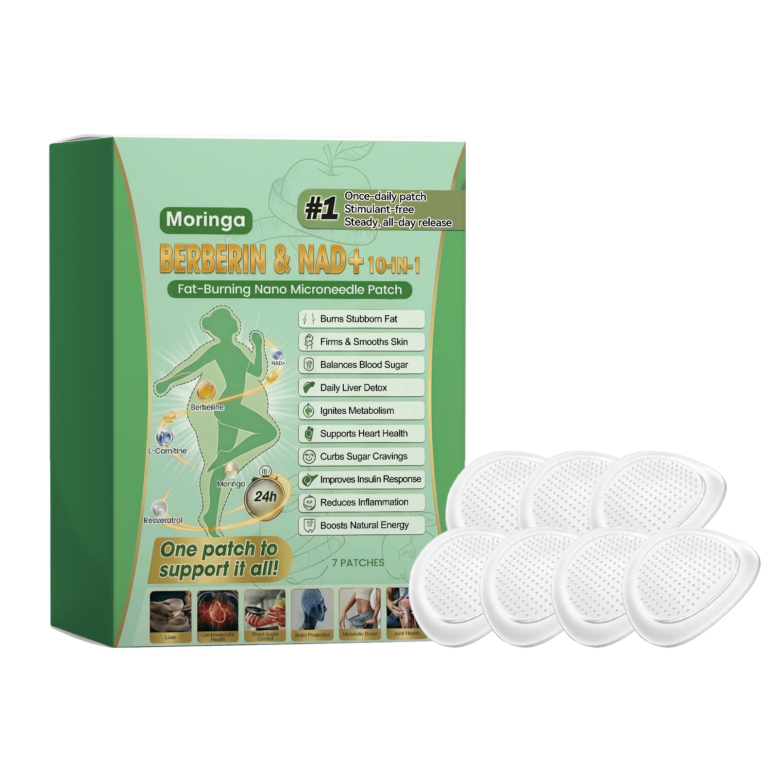 Advanced Micro-Needle Soothing Patches | Intensive Calming & Skin-Restoring Treatment (7-Pack)