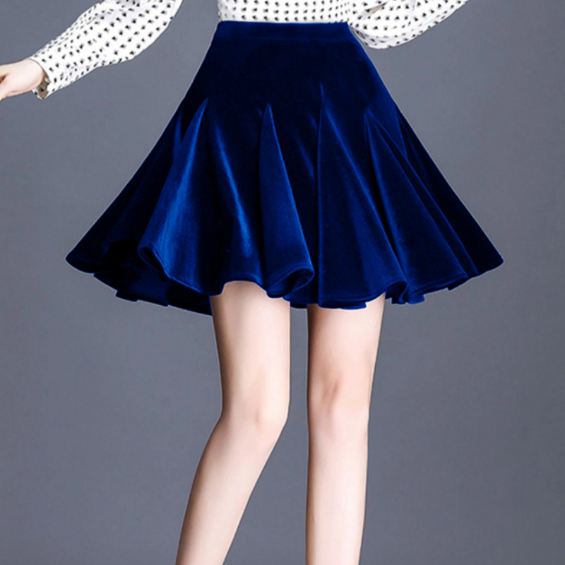 High-Waisted Pleated Summer Skirt - Loose & Stretchable Flowy A-Line Sundress