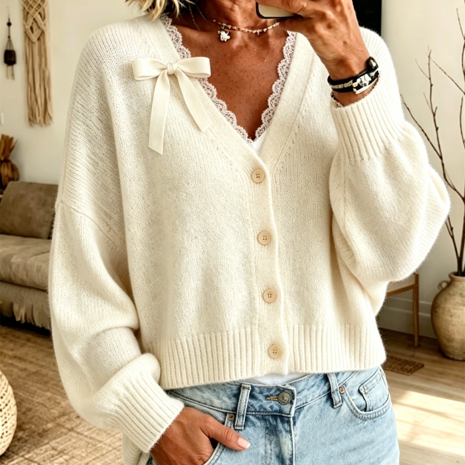 Elegant Women's Long-Sleeve Shirt - Lightweight & Comfortable Polyester Top