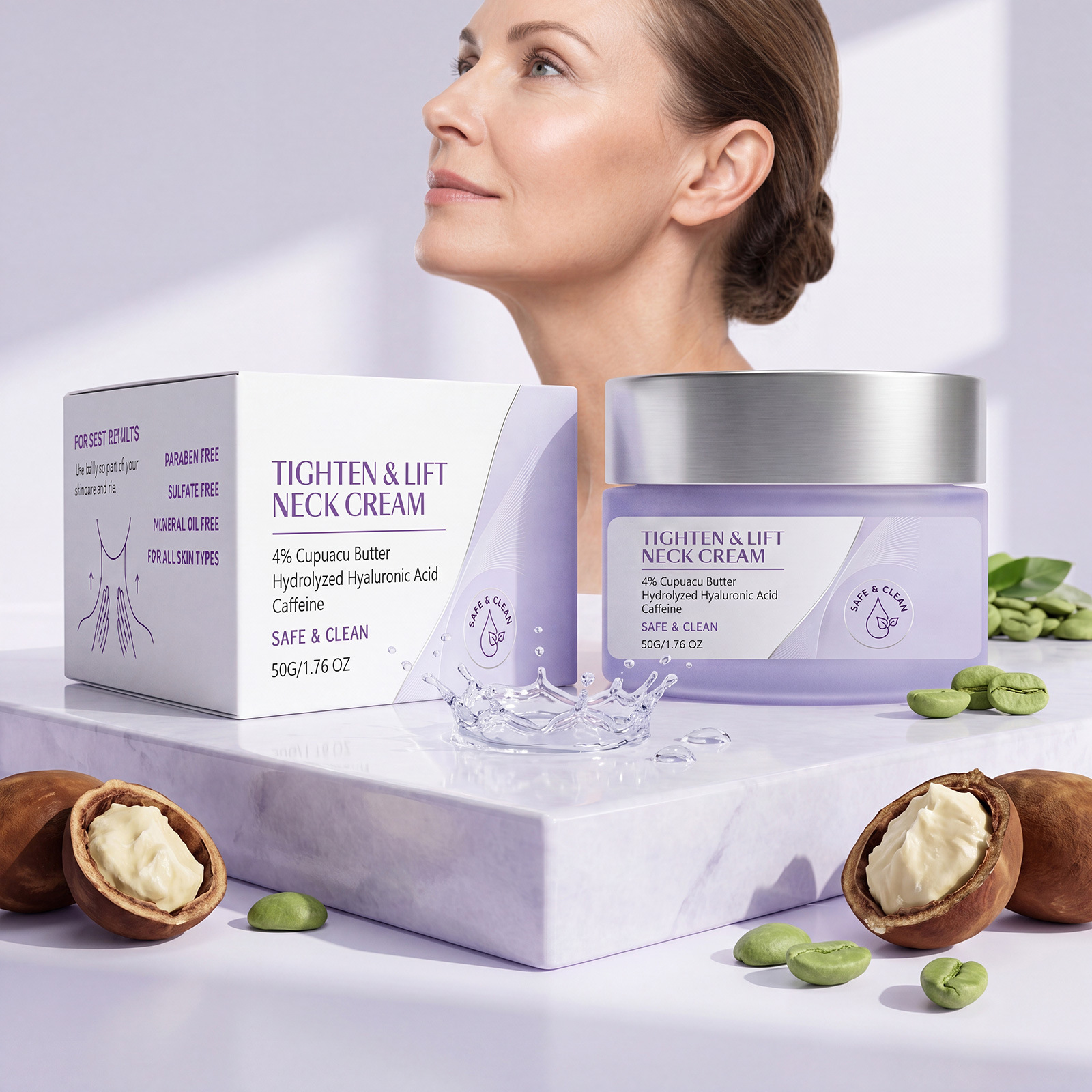 Hydrating Neck Firming Cream - Gentle Daily Moisturizer for Smooth, Youthful Skin