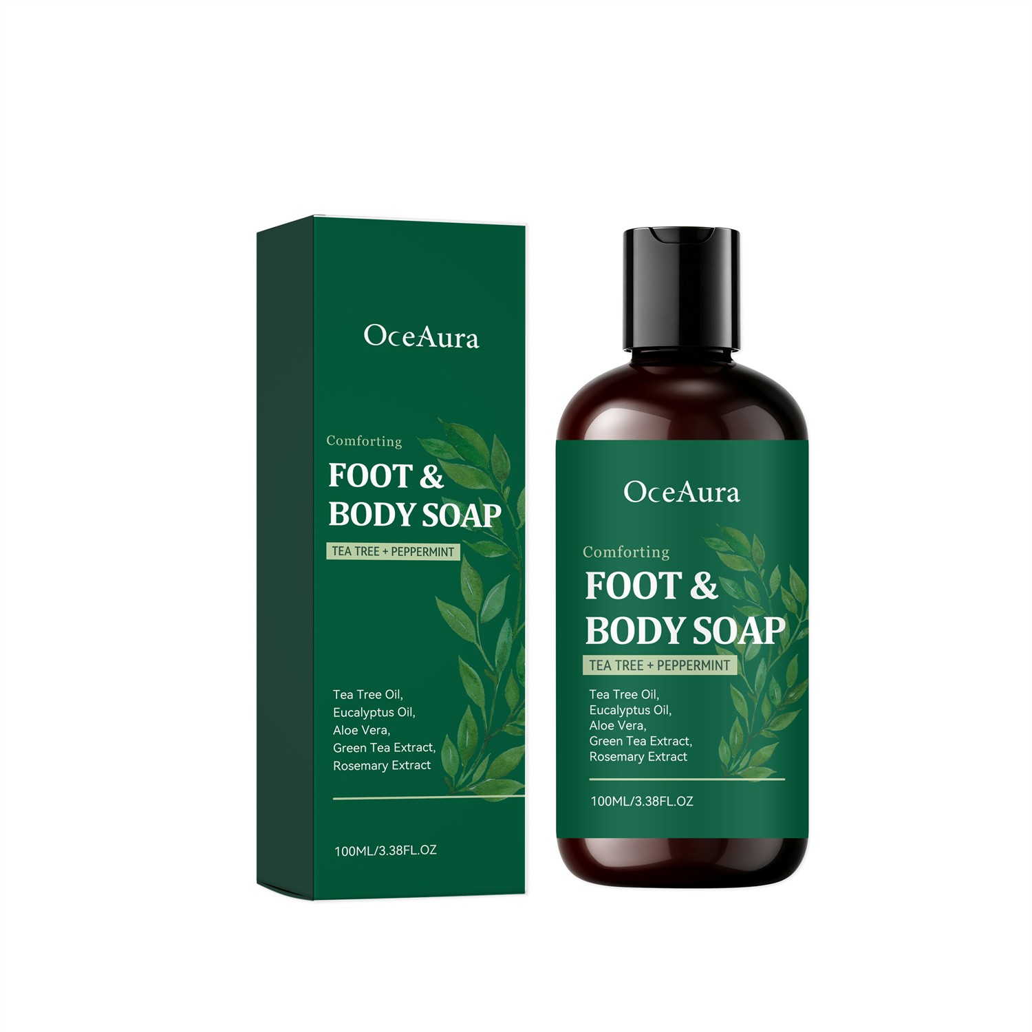 Natural Tea Tree Soothing Bath Soap - Refreshing & Clarifying Body Wash