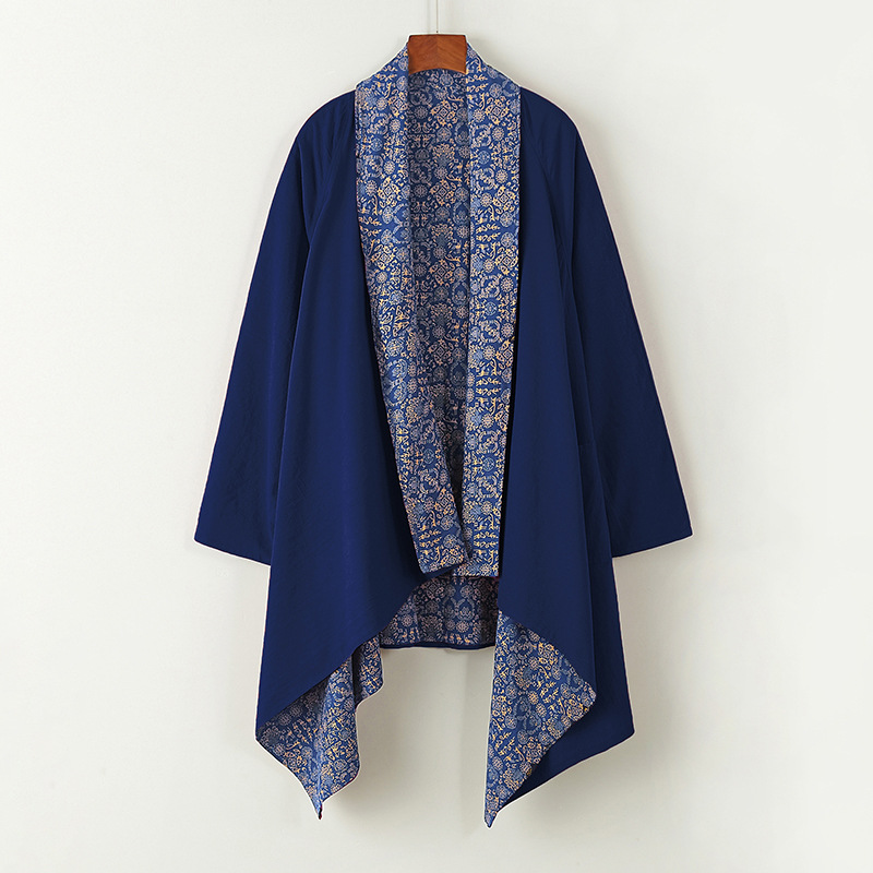 Ethnic-style Daoist Robe Cotton-linen Vintage Casual Coat