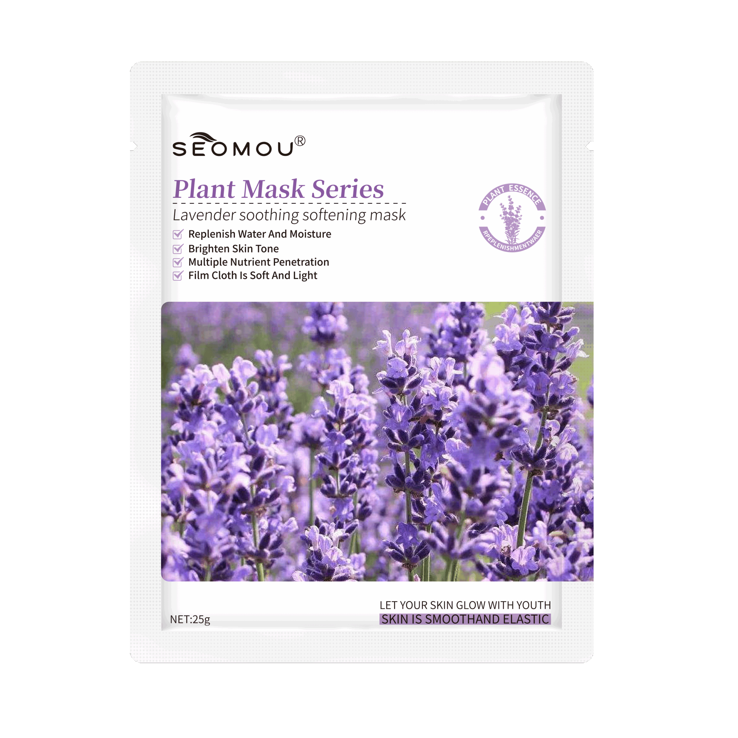 Calming Lavender Face Mask - Soothing & Hydrating Spa Facial Treatment