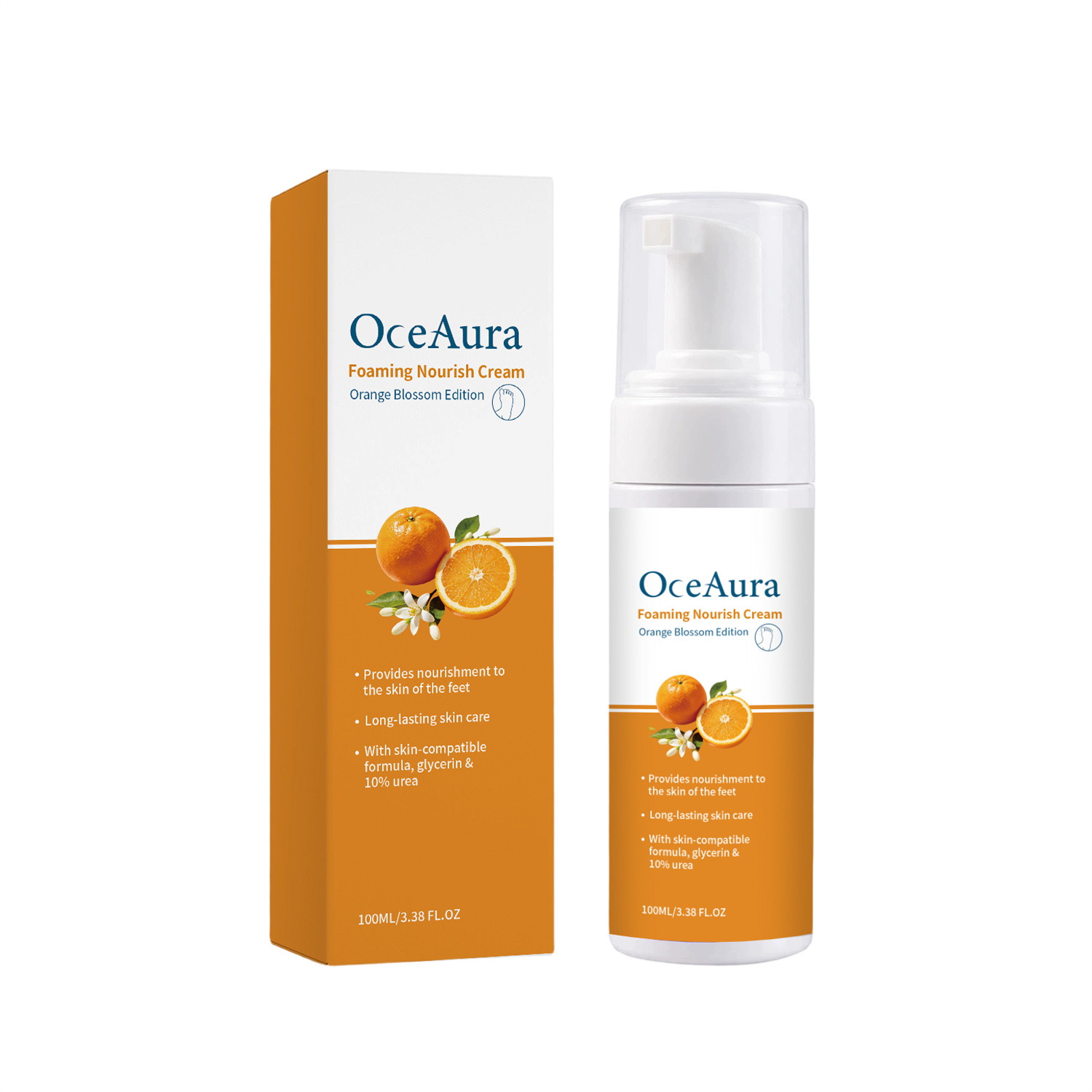 Intensive Foot Nourishing Mousse Foam - Hydrating & Repairing Treatment with Urea
