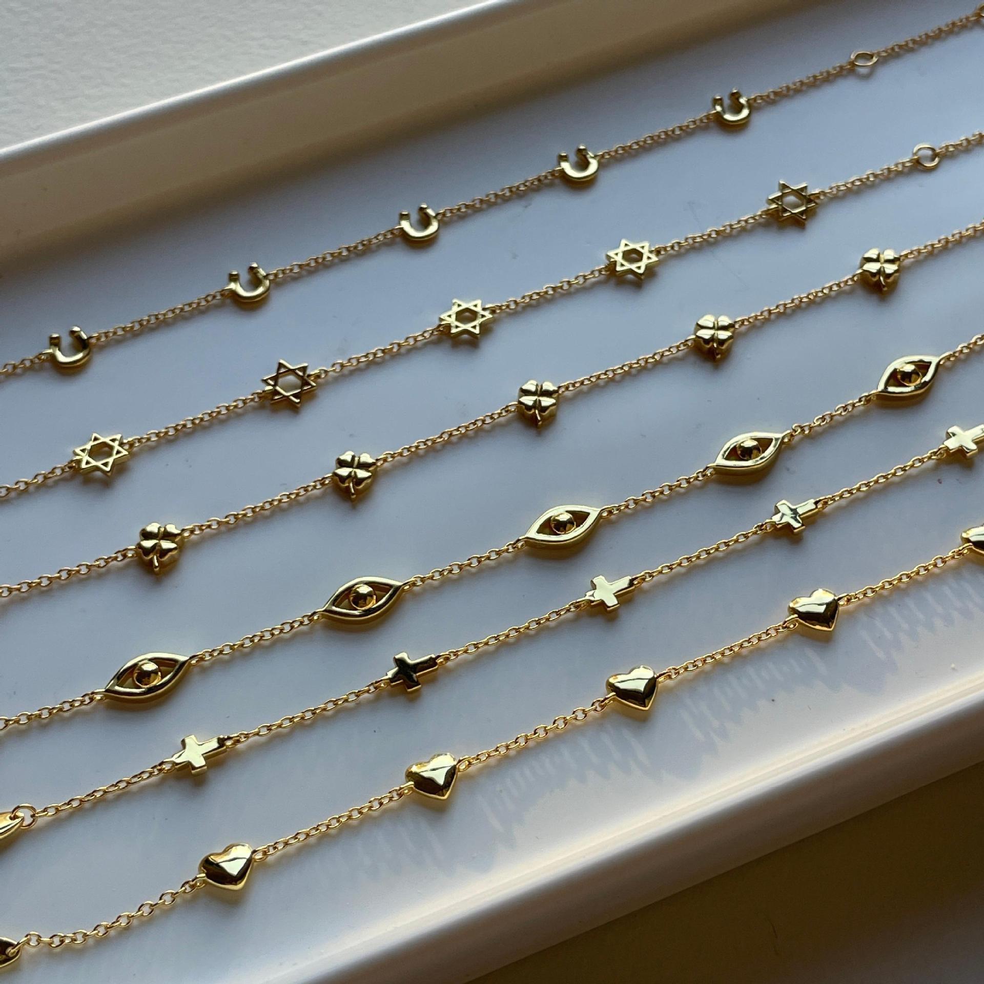 Elegant Minimalist Titanium Steel Charm Necklace | Waterproof O-Link Chain Jewelry for Women