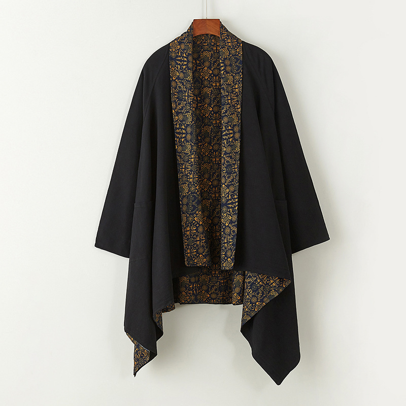 Men's Vintage Chinese Style Linen Blend Jacket - Casual Lightweight Top
