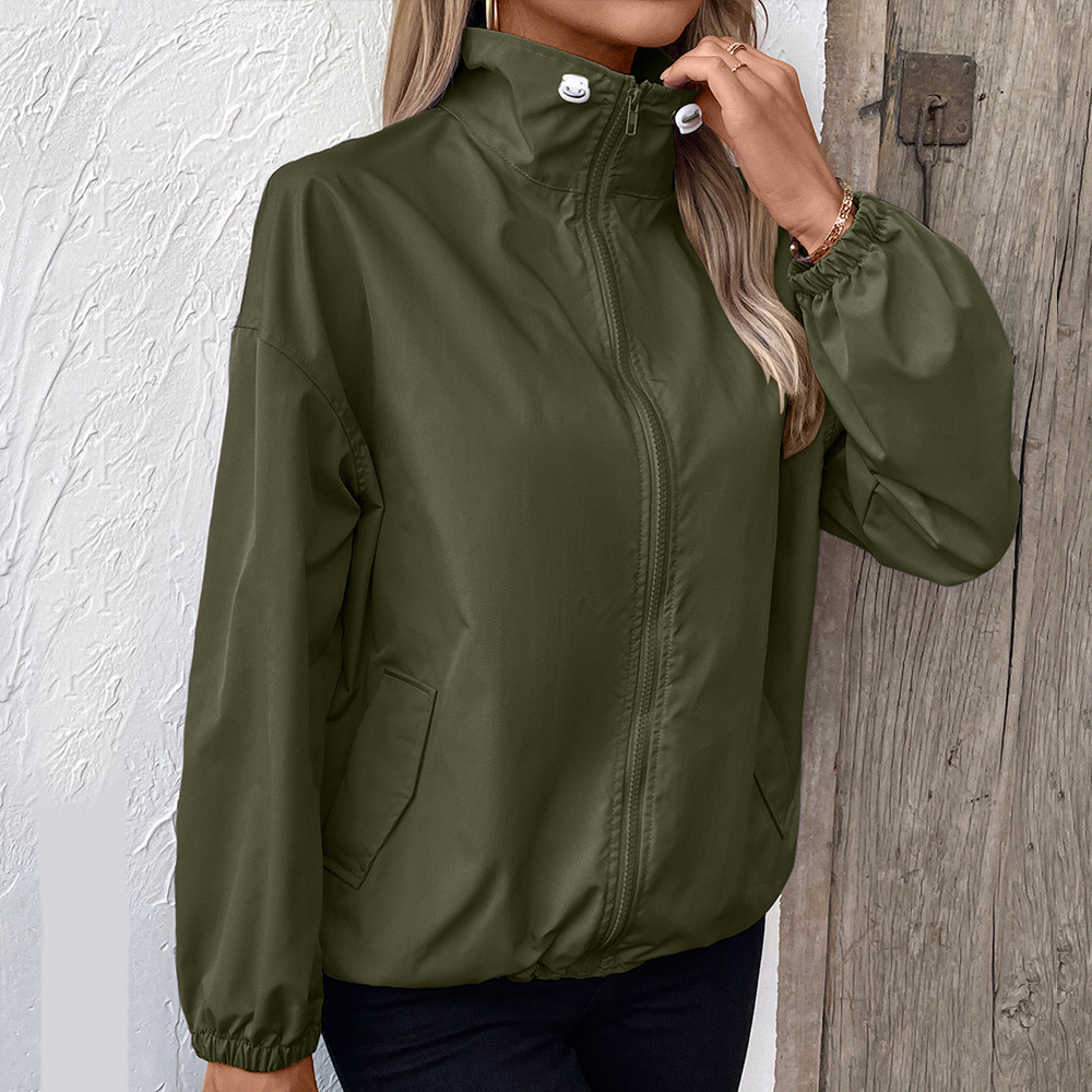 Women's Lightweight Casual Raincoat - Stylish Outdoor Leisure Jacket