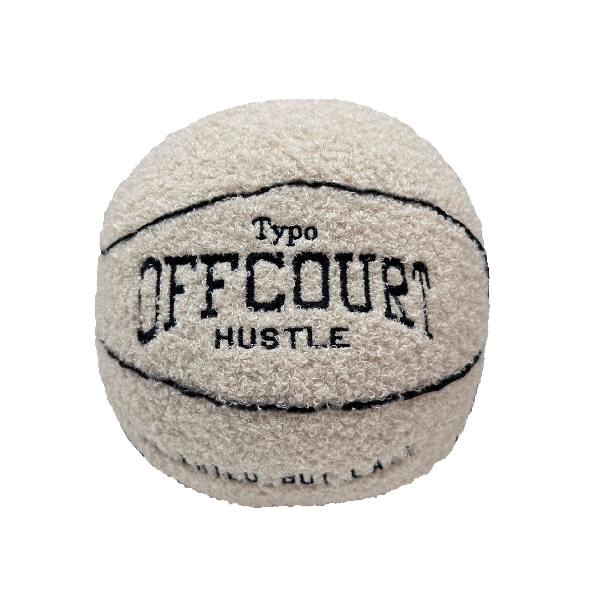 Ultra-Soft Offcourt Basketball Plush Pillow - Decorative Sports Throw Cushion