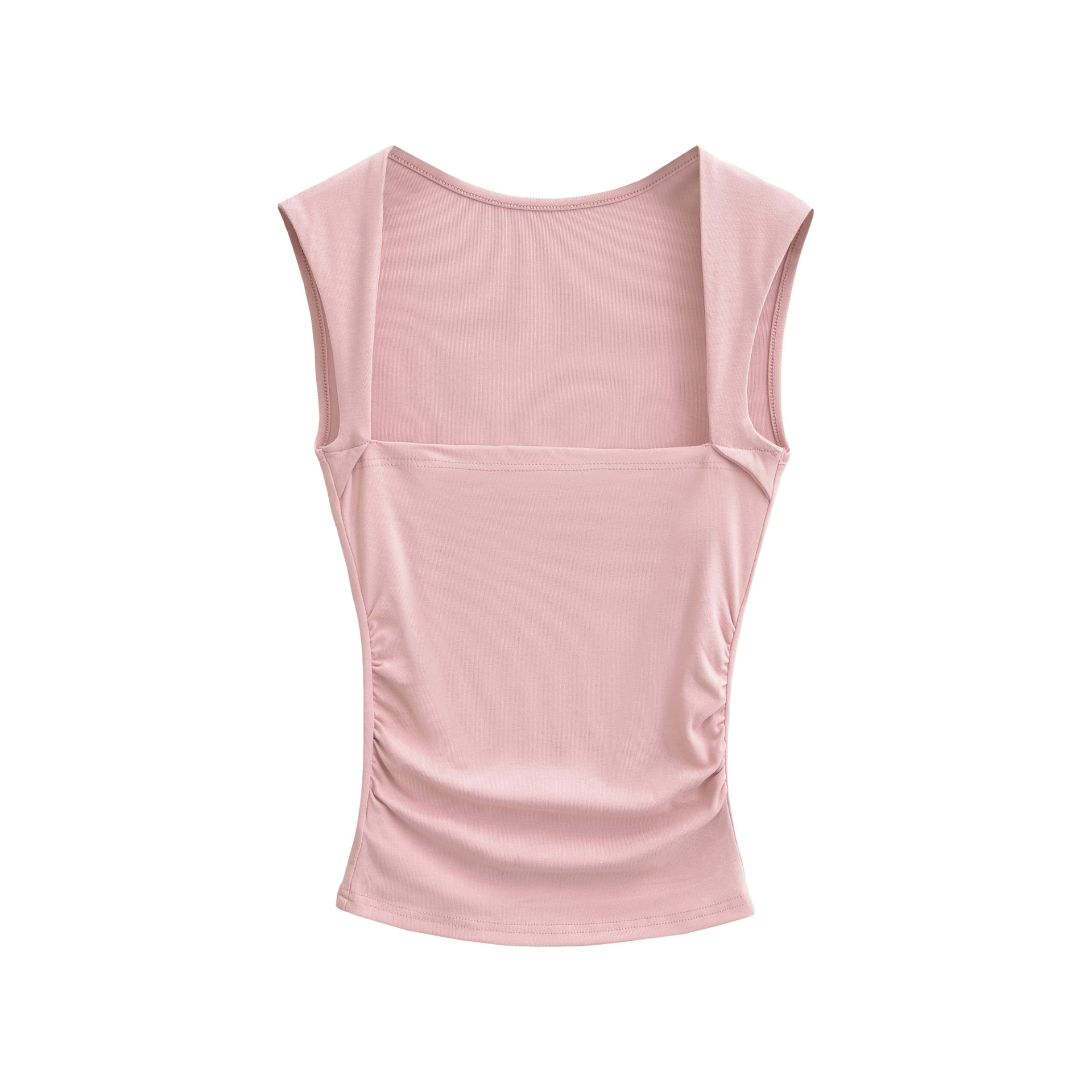 Women's Square Neck Sleeveless Tank Top - Wide Strap Casual Summer Camisole