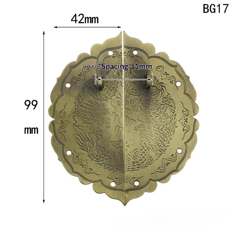 Round Classical Vintage Box Buckle Packaging Box Accessory