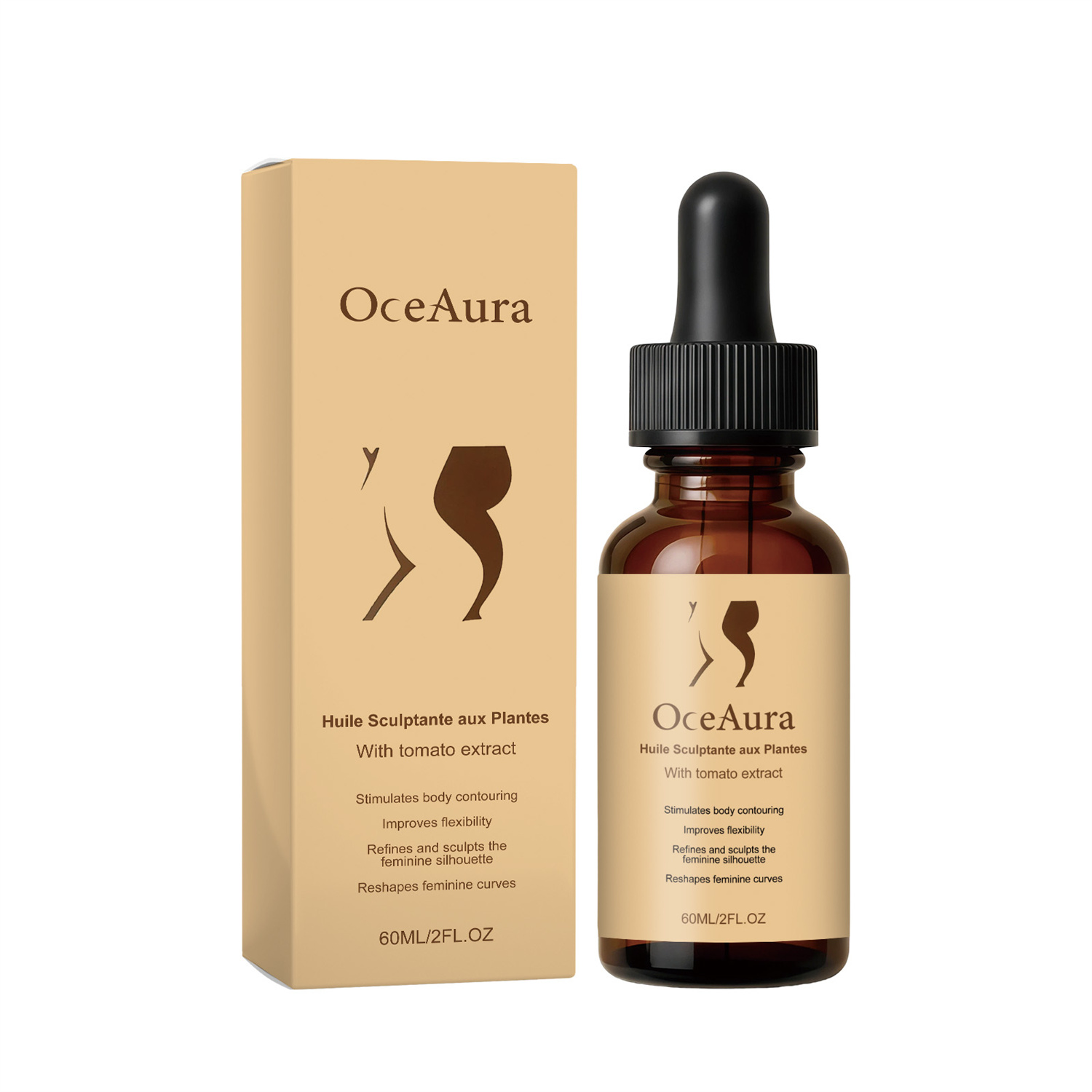 Natural Plant Extract Firming & Shaping Body Oil - Skin Tightening & Contouring Formula