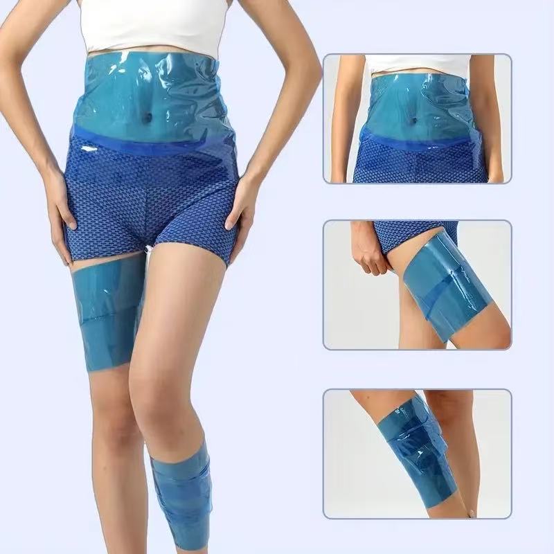 Premium Reusable Sauna Waist Wrap (3-Pack) - Sweat-Enhancing Stomach & Body Slimming Belt for Waist, Thighs & Legs