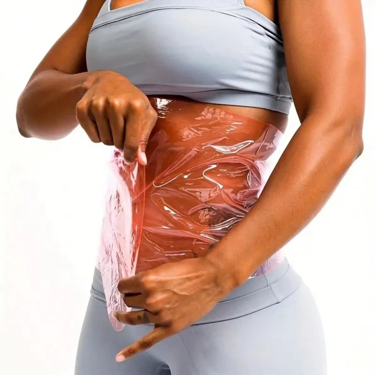 Reusable Sauna Sweat Wrap - Premium Waist Trainer & Thigh Shaper Belt for Fitness
