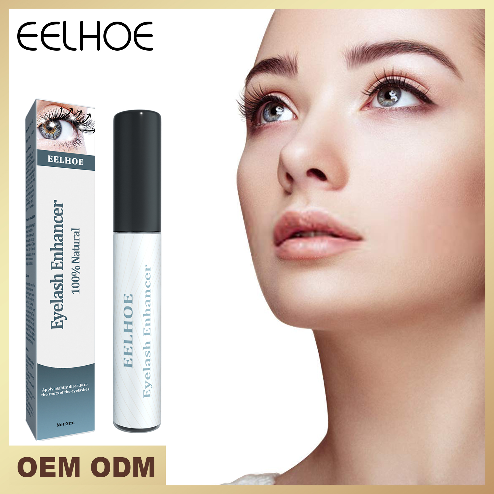 Premium Eyelash Growth Serum (3ml) – Nourishing Formula for Longer, Thicker, and Fuller Lashes
